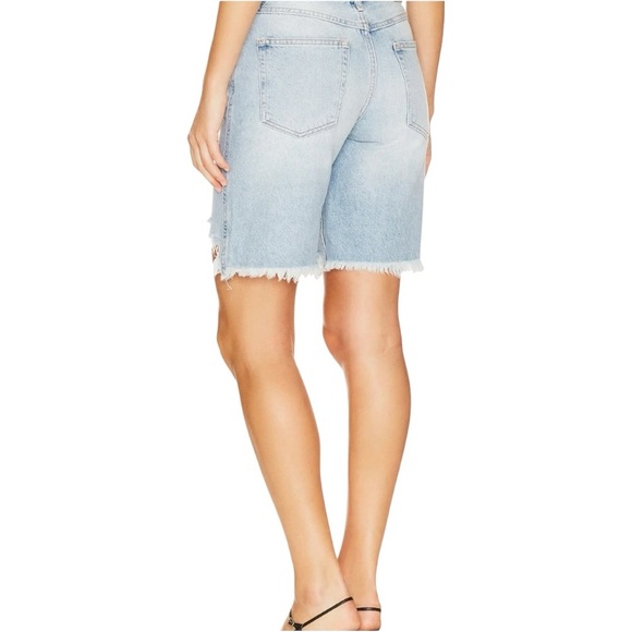 Free People Big Sur Coast Boyfriend Distressed Denim Short, Size 31 - Picture 3 of 7